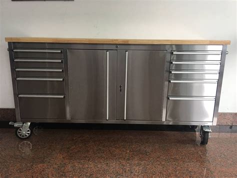 stainless steel tool cabinets on wheels|stainless steel mechanic tool chest.